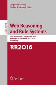 Cover von Web Reasoning and Rule Systems