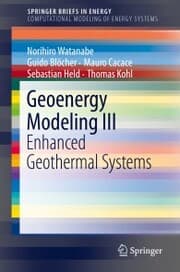 Cover von Geoenergy Modeling III