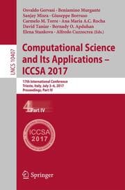 Cover von Computational Science and Its Applications - ICCSA 2017