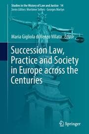Cover von Succession Law, Practice and Society in Europe across the Centuries