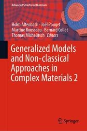 Cover von Generalized Models and Non-classical Approaches in Complex Materials 2