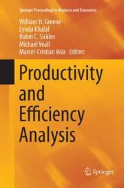Cover von Productivity and Efficiency Analysis