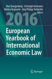 Cover von European Yearbook of International Economic Law 2016