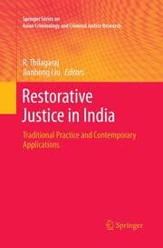 Cover von Restorative Justice in India