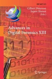 Cover von Advances in Digital Forensics XIII