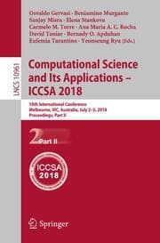 Cover von Computational Science and Its Applications - ICCSA 2018