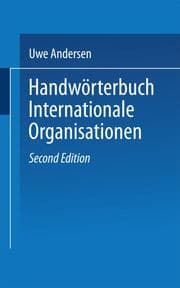 Cover von Handwörterbuch Internationale Organisationen