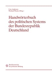 Cover von Handwörterbuch des politischen Systems der Bundesrepublik Deutschland