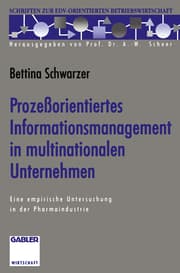 Cover von Prozeßorientiertes Informationsmanagement in multinationalen Unternehmen