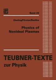 Cover von Physics of Nonideal Plasmas
