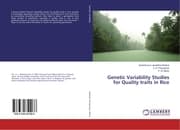 Cover von Genetic Variability Studies for Quality traits in Rice