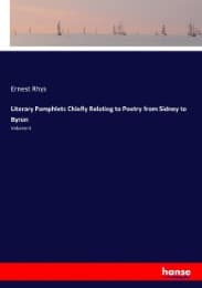 Cover von Literary Pamphlets Chiefly Relating to Poetry from Sidney to Byron