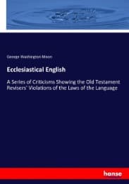 Cover von Ecclesiastical English