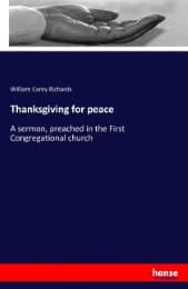 Cover von Thanksgiving for peace