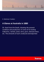 Cover von A Glance at Australia in 1880