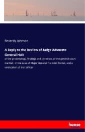 Cover von A Reply to the Review of Judge Advocate General Holt