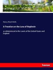 Cover von A Treatise on the Law of Replevin