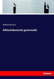 Cover von Althochdeutsche grammatik