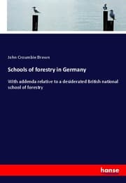 Cover von Schools of forestry in Germany