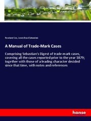 Cover von A Manual of Trade-Mark Cases