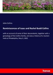 Cover von Reminiscences of Isaac and Rachel Budd Collins