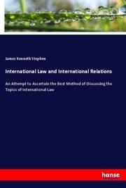 Cover von International Law and International Relations