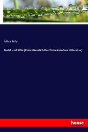 Cover von Recht und Sitte (Einschliesslich Der Einheimischen Litteratur)