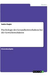 Cover von Psychologie des Gesundheitsverhaltens bei der Gewichtsreduktion
