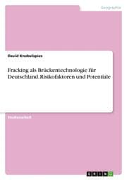 Cover von Fracking als Brückentechnologie für Deutschland. Risikofaktoren und Potentiale