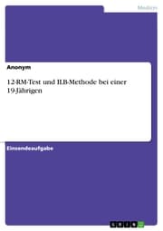 Cover von 12-RM-Test und ILB-Methode bei einer 19-Jährigen