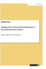 Cover von Erfolgreiche Unternehmensführung in herausfordernden Zeiten