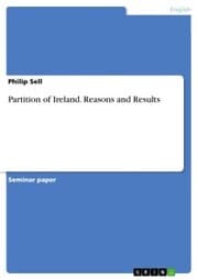 Cover von Partition of Ireland. Reasons and Results