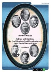 Cover von Aufrufe und Manifeste der Unabhängigen Sozialdemokratischen Partei Deutschlands (USPD)