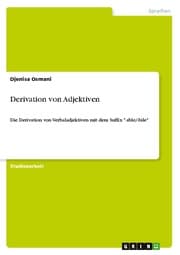 Cover von Derivation von Adjektiven