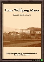 Cover von Hans Wolfgang Maier. Eduard Einsteins Arzt