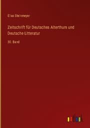 Cover von Zeitschrift für Deutsches Alterthum und Deutsche Litteratur