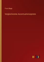 Cover von Vergleichendes Accentuationssystem