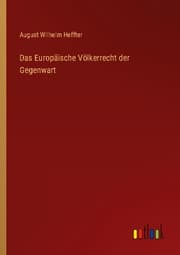 Cover von Das Europäische Völkerrecht der Gegenwart