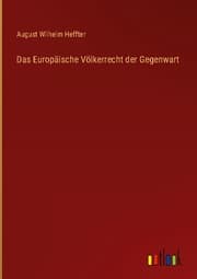 Cover von Das Europäische Völkerrecht der Gegenwart