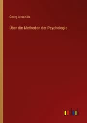 Cover von Über die Methoden der Psychologie