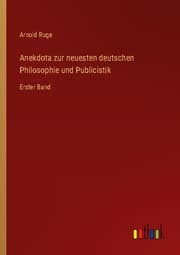 Cover von Anekdota zur neuesten deutschen Philosophie und Publicistik