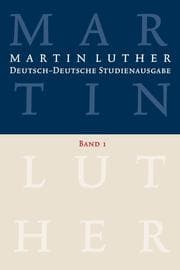 Cover von Martin Luther: Deutsch-Deutsche Studienausgabe. Band 1