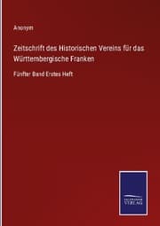 Cover von Zeitschrift des Historischen Vereins für das Württembergische Franken