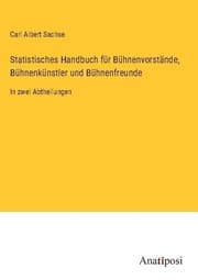 Cover von Statistisches Handbuch für Bühnenvorstände, Bühnenkünstler und Bühnenfreunde