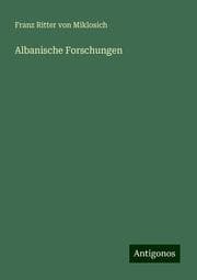 Cover von Albanische Forschungen