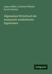 Cover von Allgemeines Wörterbuch der Aussprache ausländischer Eigennamen