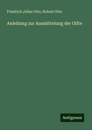 Cover von Anleitung zur Ausmittelung der Gifte