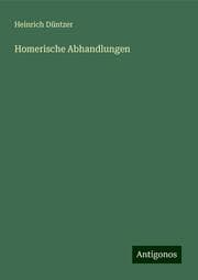 Cover von Homerische Abhandlungen