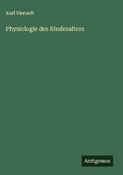 Cover von Physiologie des Kindesalters