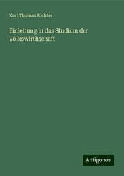 Cover von Einleitung in das Studium der Volkswirthschaft